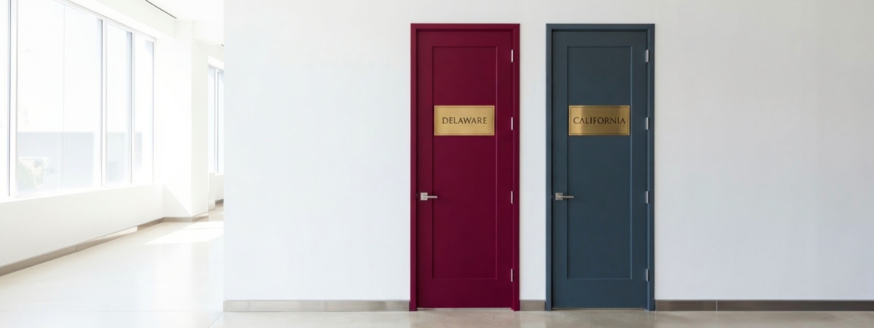 Grey + white doors marketing Delaware or California